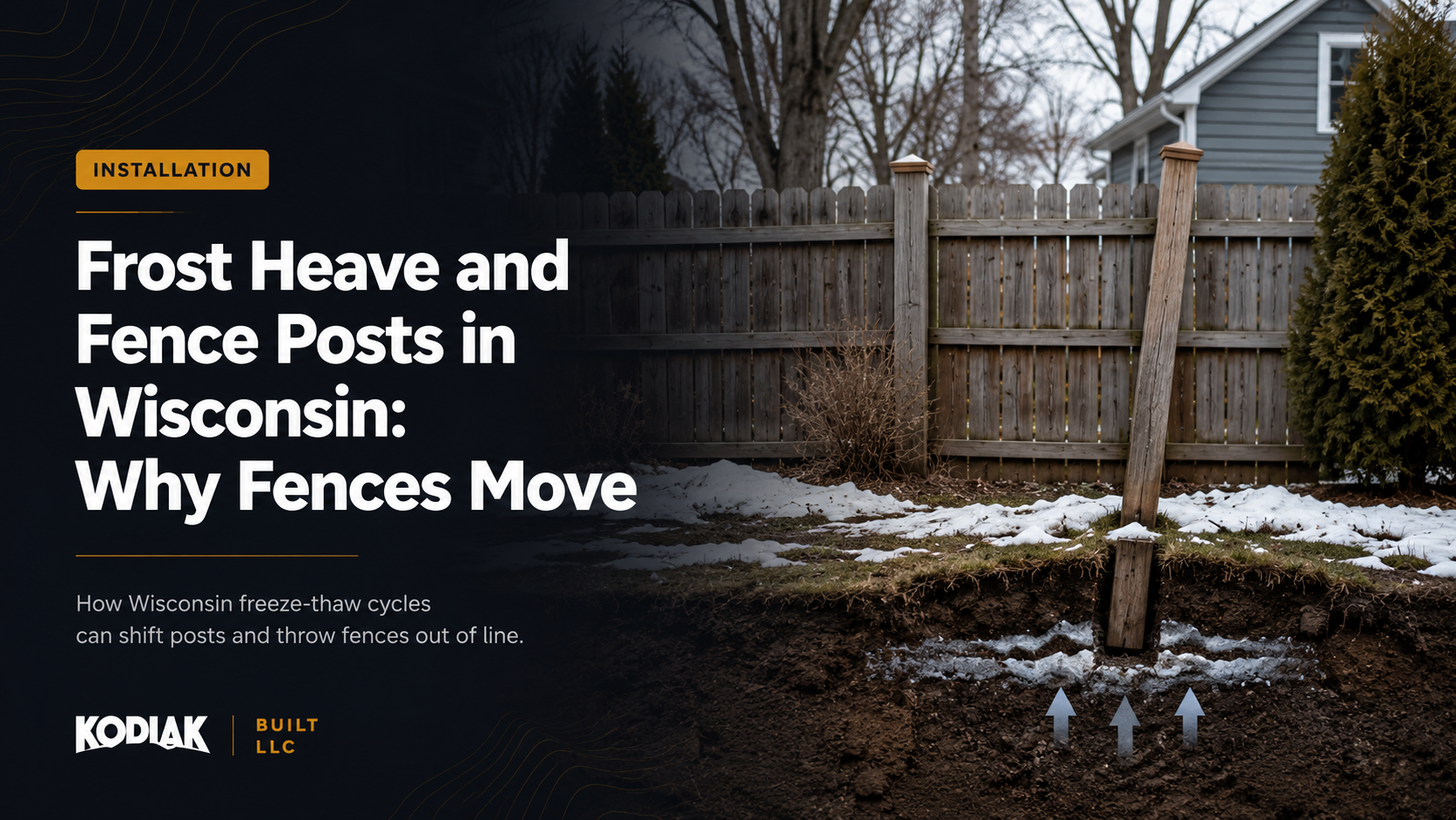 Frost Heave and Fence Posts in Wisconsin: Why Fences Move