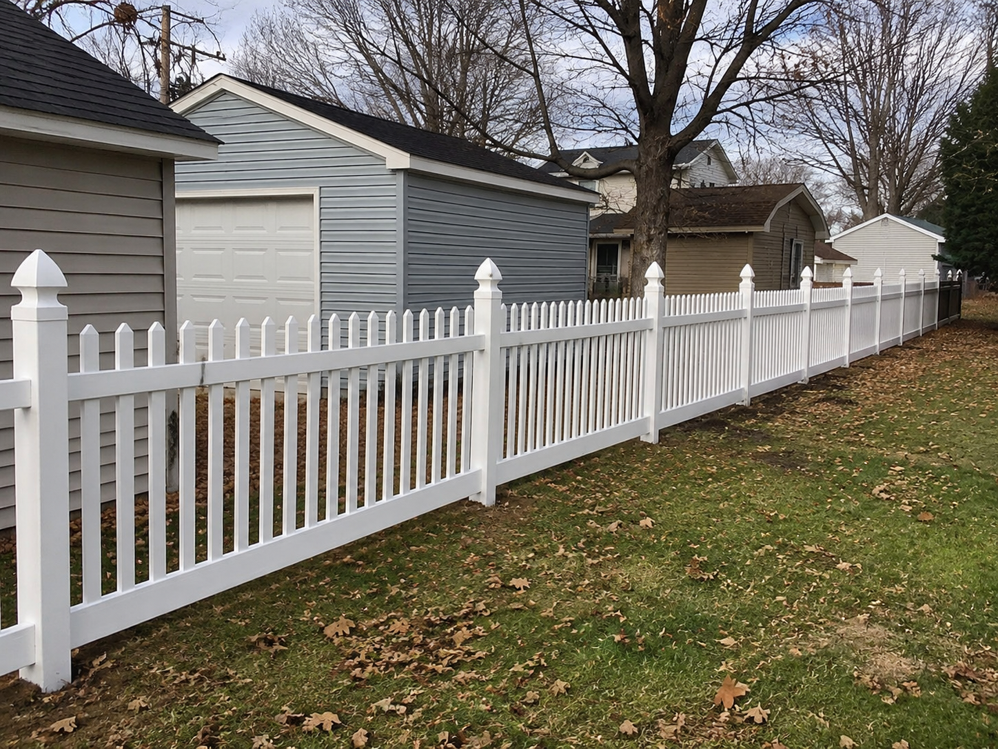 Vinyl / PVC fence project 3 in Green Bay, WI